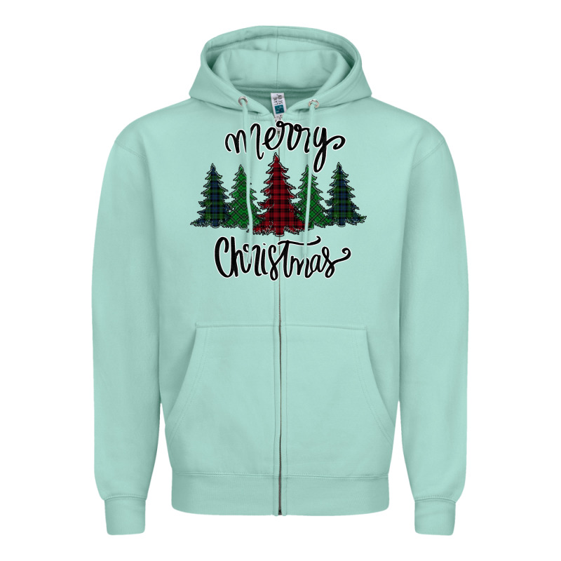 Merry Christmas Trees Zipper Hoodie by Bettercallsaul | Teevron