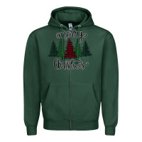 Sports Green Merry Christmas Trees Zipper Hoodie - Bettercallsaul