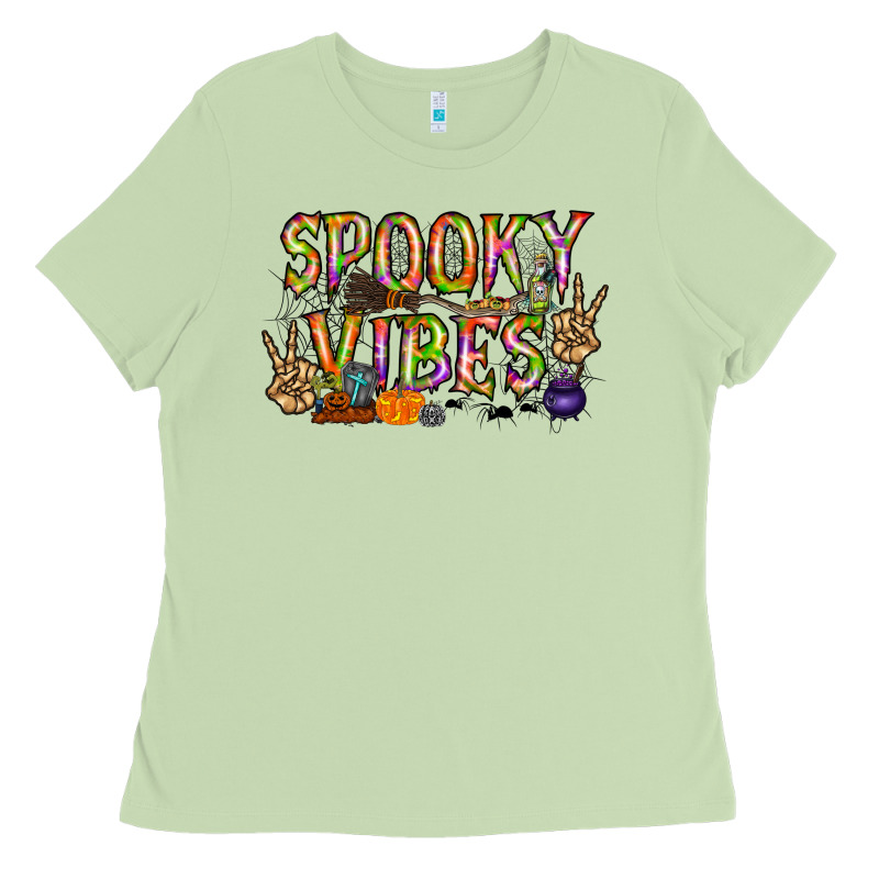 Spooky Vibes Ladies Tee by RacoonDesign | Teevron