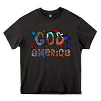 Asphalt god bless america Heavy Core Tee - CowhideDigitalArt