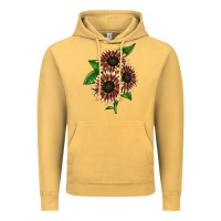 Vintage Mustard strawberry blonde sunflower Vintage Hoodie - LillyAllenDesigns