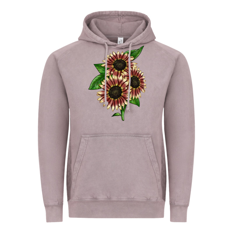 Strawberry Blonde Sunflower Vintage Hoodie by LillyAllenDesigns | Teevron