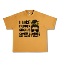 Peanut Butter i like murder shows comfy clothes and maybe 3 peop Urban Heavy Tee - MaliasSmallBusiness