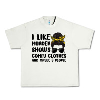 Pistachio i like murder shows comfy clothes and maybe 3 peop Urban Heavy Tee - MaliasSmallBusiness
