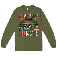 Army Green Christmas movie junkie Long Sleeve Tee - MaliasSmallBusiness