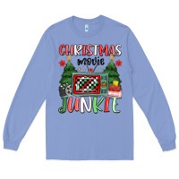 Colony Blue Christmas movie junkie Long Sleeve Tee - MaliasSmallBusiness