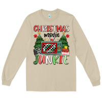 Mushroom Christmas movie junkie Long Sleeve Tee - MaliasSmallBusiness