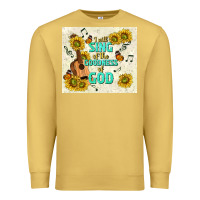 Antique Gold i will sing of the goodness of god Premium Sweatshirt - TumblerDesignByShophia