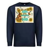 Navy i will sing of the goodness of god Premium Sweatshirt - TumblerDesignByShophia