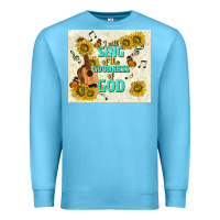 Ocean Blue i will sing of the goodness of god Premium Sweatshirt - TumblerDesignByShophia
