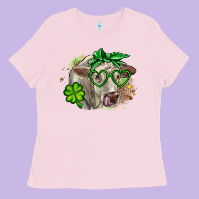 Charolais St. Patrick's Day Ladies Tee Designed By Oliviacreatesart