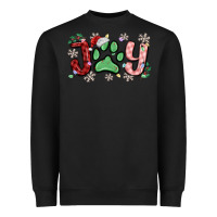 Black joy with dog paw Heavyweight Sweatshirt - MaliasSmallBusiness
