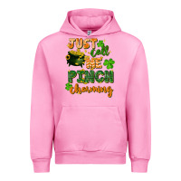 Fuchsia Pink Just call me pinch charming St. Patricks Day Urban Hoodie - FaDigitalArtStudio
