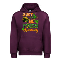 Mauve Wine Just call me pinch charming St. Patricks Day Urban Hoodie - FaDigitalArtStudio