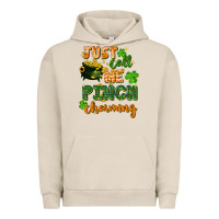 Pigment French Oak Just call me pinch charming St. Patricks Day Urban Hoodie - FaDigitalArtStudio