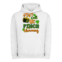 Pigment Lunar Rock Just call me pinch charming St. Patricks Day Urban Hoodie - FaDigitalArtStudio