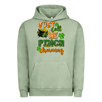 Pigment Oil Green Just call me pinch charming St. Patricks Day Urban Hoodie - FaDigitalArtStudio