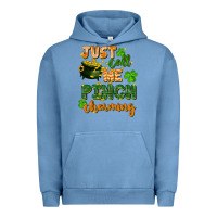 Pigment Pebble Blue Just call me pinch charming St. Patricks Day Urban Hoodie - FaDigitalArtStudio