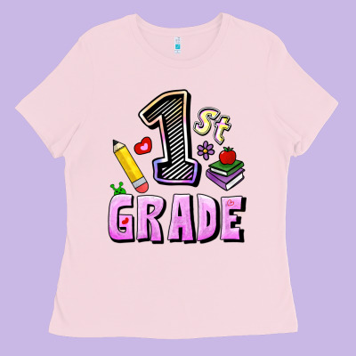 First Grade Ladies Tee Designed By Ranaportraitstore