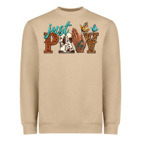 Mushroom just pray Heavyweight Sweatshirt - NancyCooperArtShop