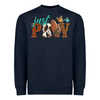 Navy just pray Heavyweight Sweatshirt - NancyCooperArtShop