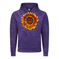 Cloud Purple tiger eyes sunflower Vintage Hoodie - LillyAllenDesigns