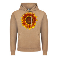 Vintage Coffee tiger eyes sunflower Vintage Hoodie - LillyAllenDesigns