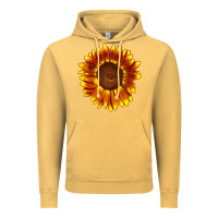 Vintage Mustard tiger eyes sunflower Vintage Hoodie - LillyAllenDesigns