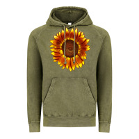 Vintage Olive tiger eyes sunflower Vintage Hoodie - LillyAllenDesigns
