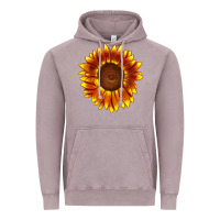 Vintage Zinc tiger eyes sunflower Vintage Hoodie - LillyAllenDesigns