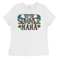 White summer nana Ladies Tee - CowhideDigitalArt