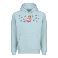 Blue Mist butterflies and mom Premium Hoodie - TumblerDesignByShophia