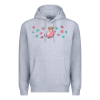 Heather Grey butterflies and mom Premium Hoodie - TumblerDesignByShophia