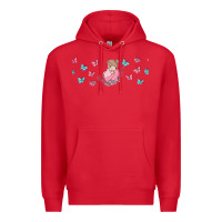 Red butterflies and mom Premium Hoodie - TumblerDesignByShophia
