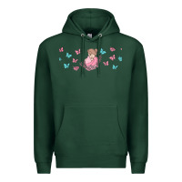 Sports Green butterflies and mom Premium Hoodie - TumblerDesignByShophia