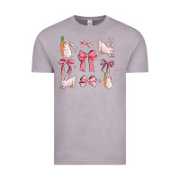 Vintage Zinc pink ribbons with rabbits Vintage Tee - MaliasSmallBusiness