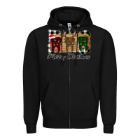 Black Merry Christmas Teeth Zipper Hoodie - Bettercallsaul
