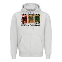 Merry Christmas Teeth Zipper Hoodie | Teevron