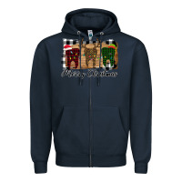 Navy Merry Christmas Teeth Zipper Hoodie - Bettercallsaul
