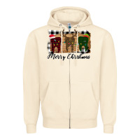 Sandshell Merry Christmas Teeth Zipper Hoodie - Bettercallsaul