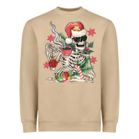 Mushroom skeleton santa Heavyweight Sweatshirt - MaliasSmallBusiness