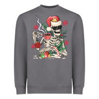 Storm skeleton santa Heavyweight Sweatshirt - MaliasSmallBusiness