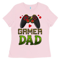 Bubblegum Pink gamer dad Ladies Tee - HRA Design Shop
