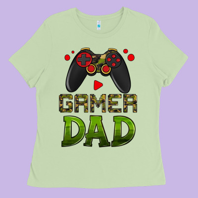 Gamer Dad Ladies Tee Designed By Hra Design Shop