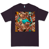 Plum football cactus sunflower seamless pattern Premium Tee - JahusDesignShop