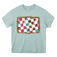 Arona race background with leopard frame Heavy Core Tee - HRA Design Shop