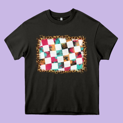 Race Background With Leopard Frame Heavy Core Tee Designed By Hra Design Shop
