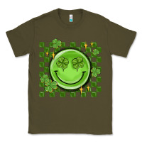 Army Green checkered st. patrick's day Classic Tee - MaliasSmallBusiness