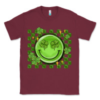 Burgundy checkered st. patrick's day Classic Tee - MaliasSmallBusiness
