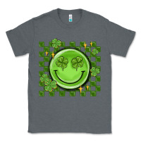 Charcoal Heather checkered st. patrick's day Classic Tee - MaliasSmallBusiness